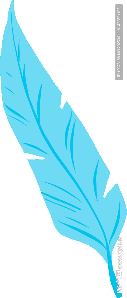 藍色羽毛圖案
