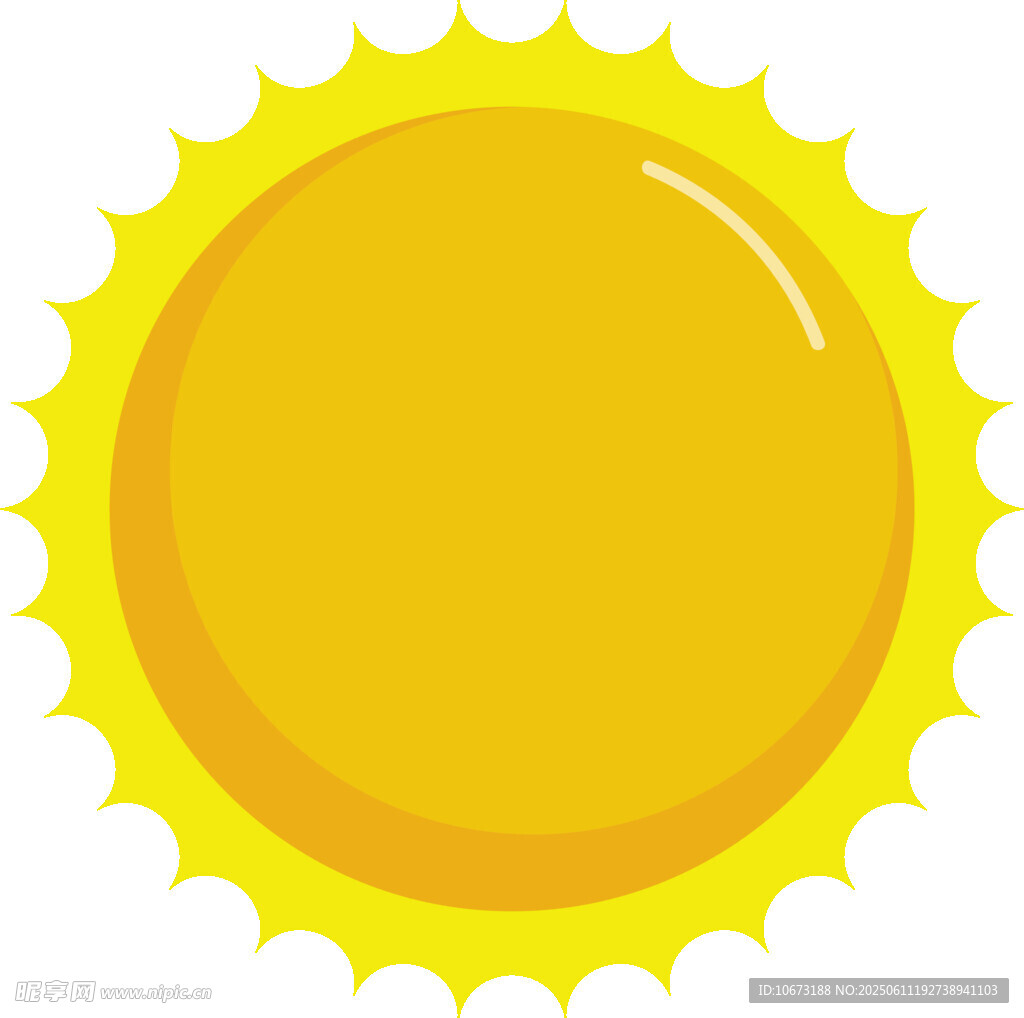 可愛卡通太陽圖標