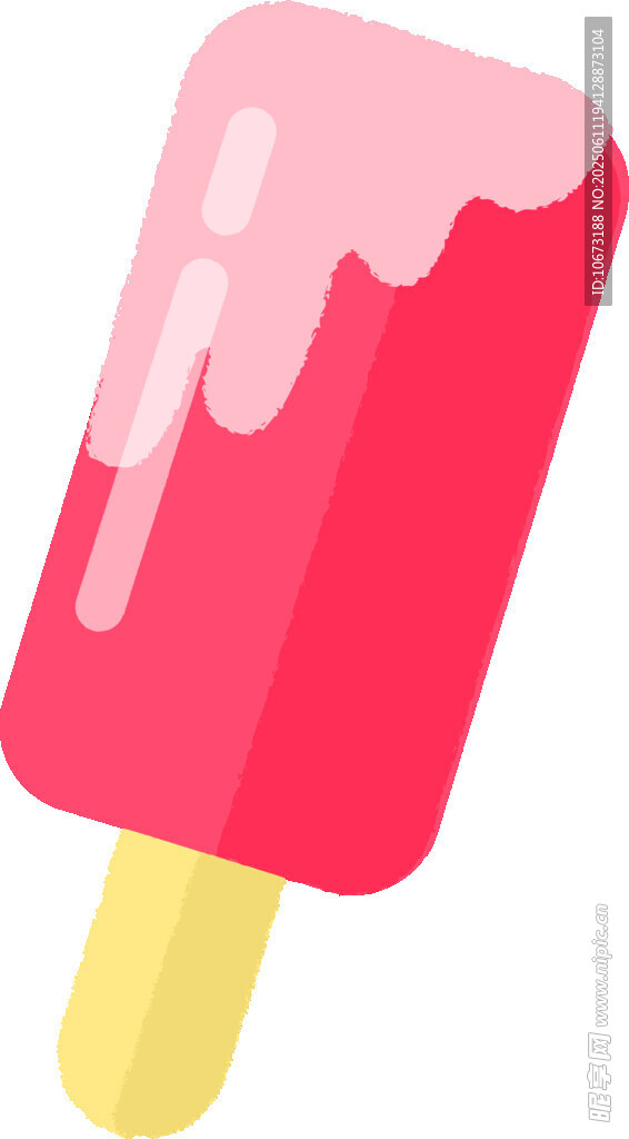 粉色美味冰淇淋