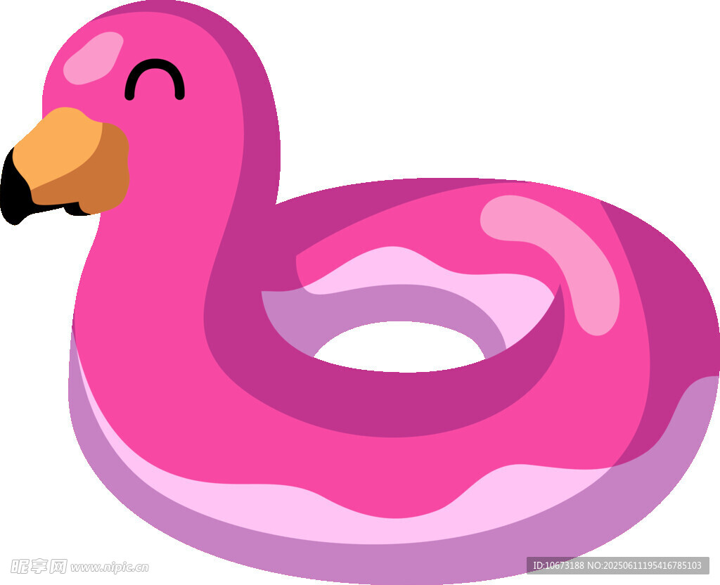 粉色火烈鳥充氣游泳圈
