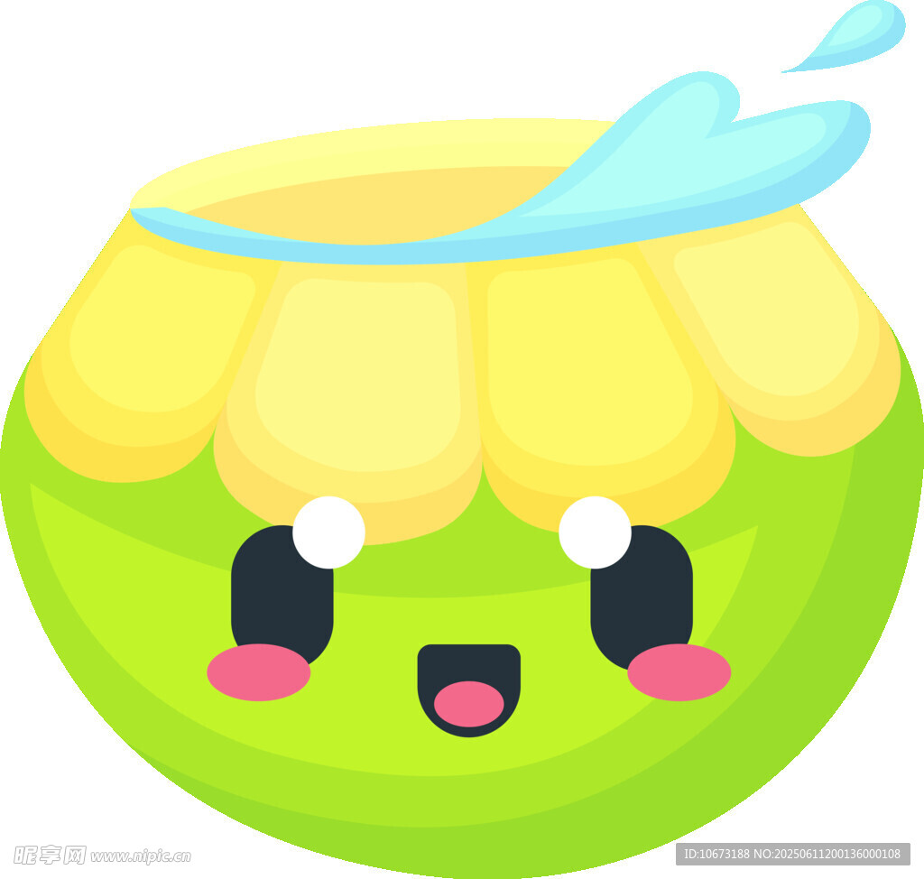 可愛卡通椰子形象
