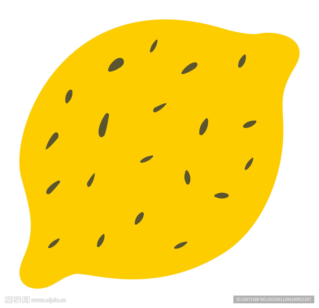 卡通風(fēng)格黃色檸檬插畫