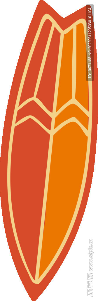 橙紅色盾牌形圖案