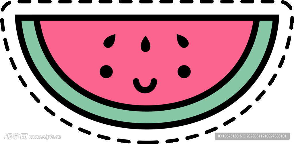 可愛笑臉西瓜圖標(biāo)