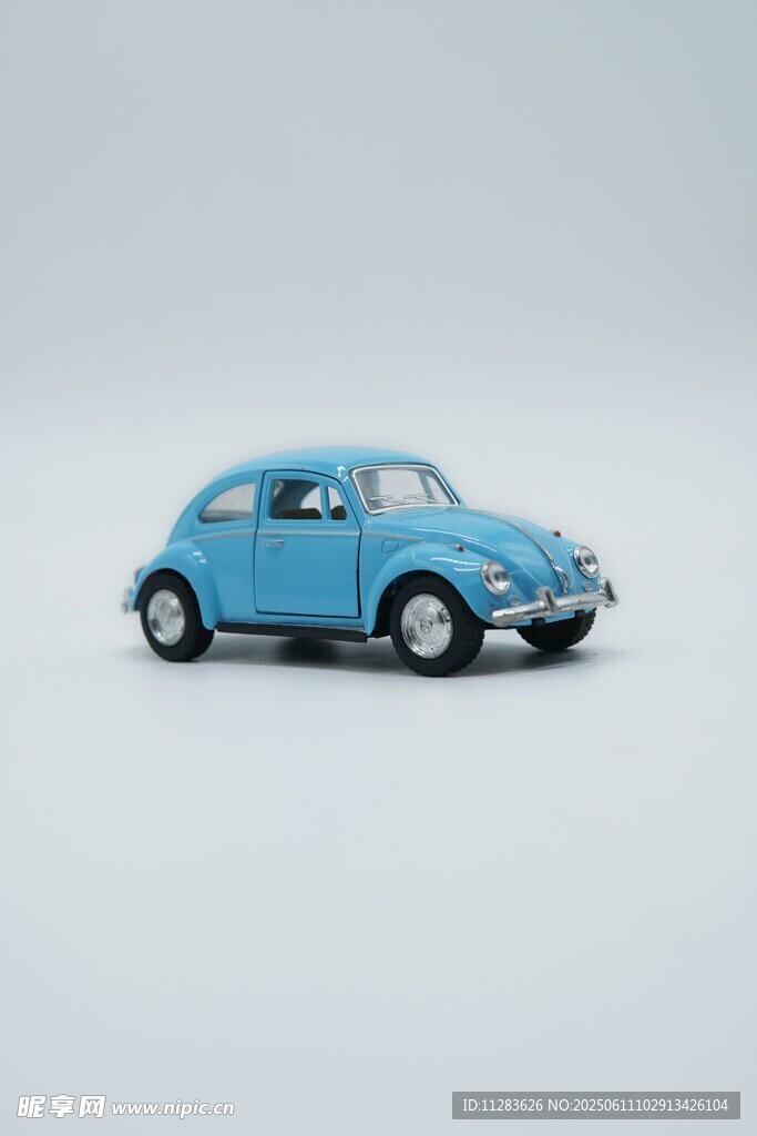 藍色復古甲殼蟲汽車模型