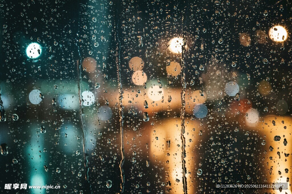 雨夜窗景