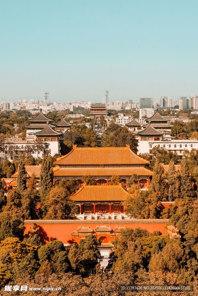 故宮秋景俯瞰圖
