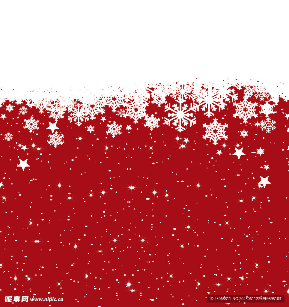 紅色雪花閃爍背景圖