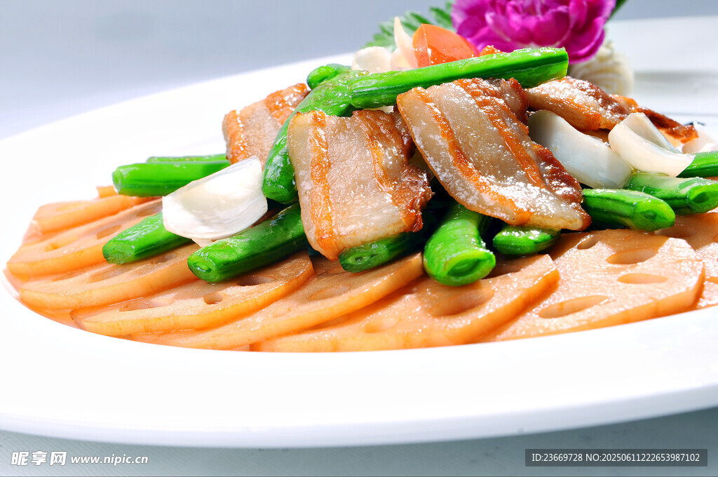 蓮菜煎肉