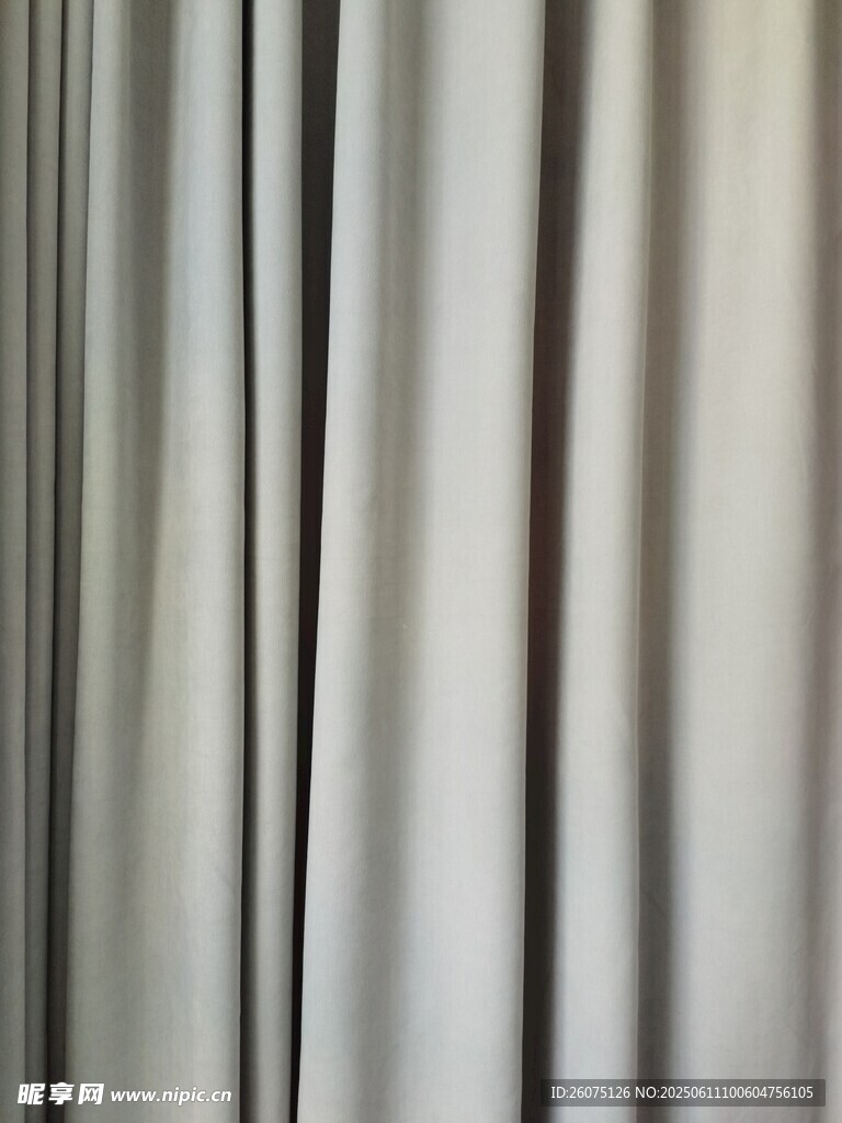 簡約白色窗簾紋理特寫