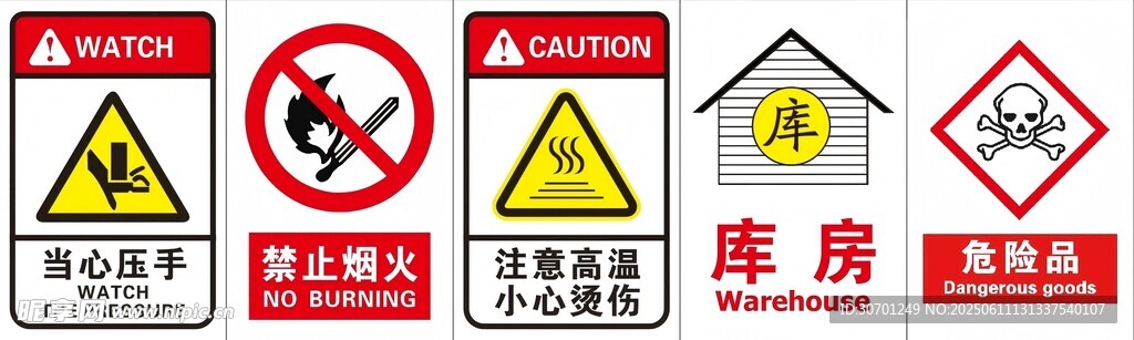 庫房警示標識