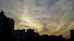 城市黃昏天空壯麗景象