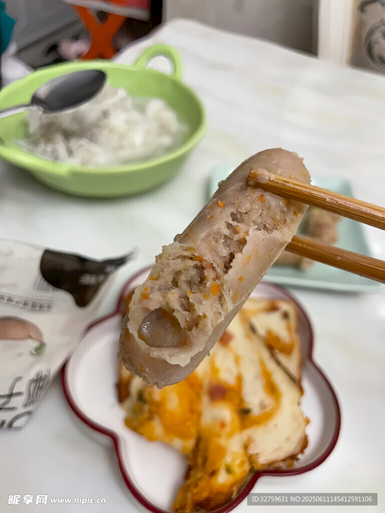 芝士拉絲烤肉美食特寫