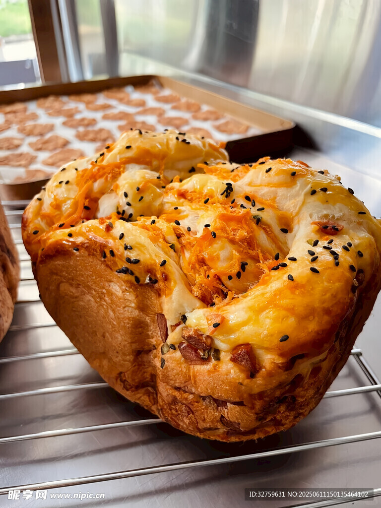 美味烤制面包出爐