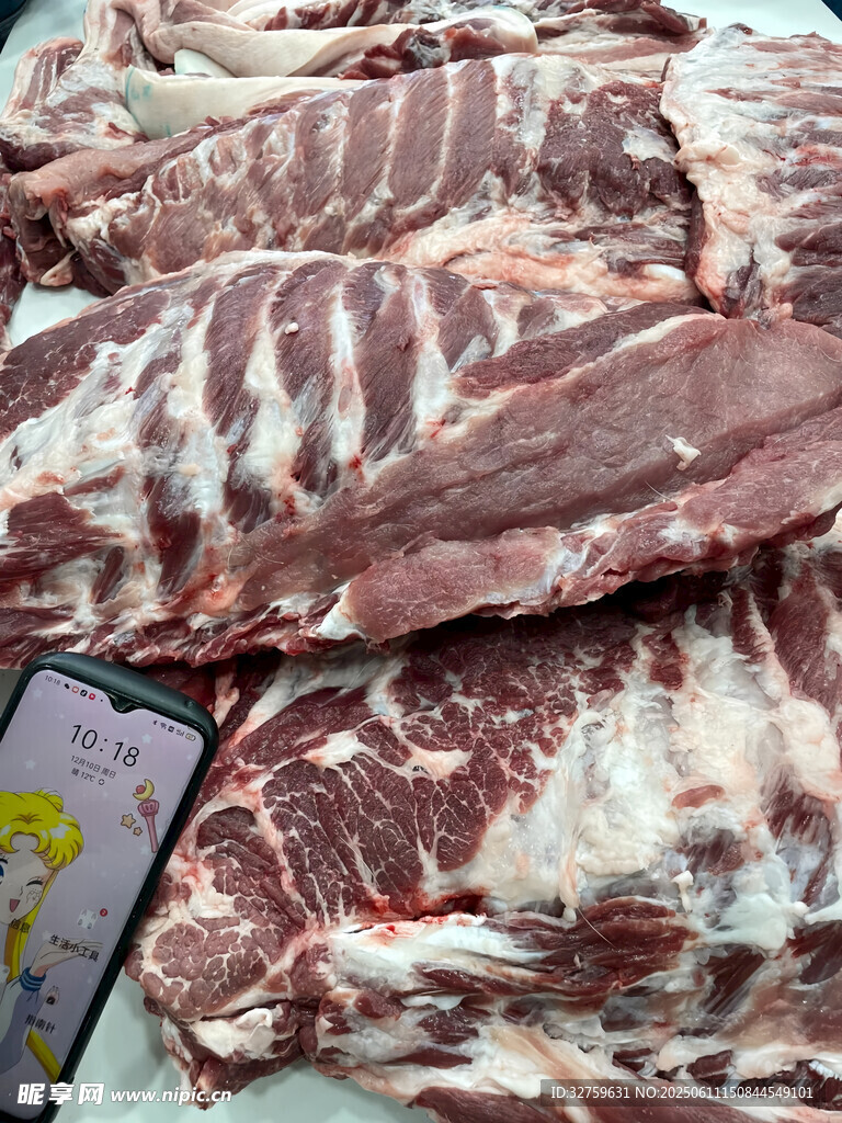 新鮮豬肉展示