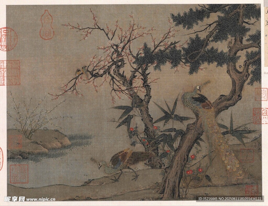古松山水圖
