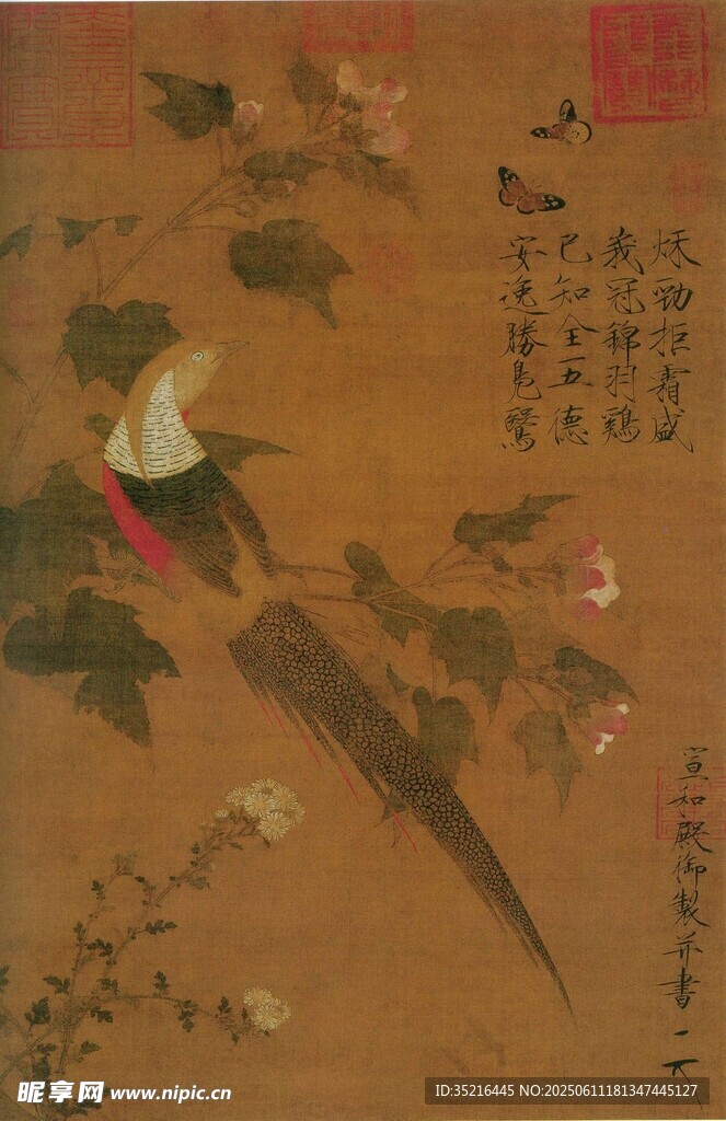 古畫中的花鳥景致