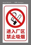 廠區(qū)禁止吸煙標(biāo)識(shí)