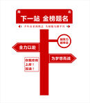 金榜題名指示牌
