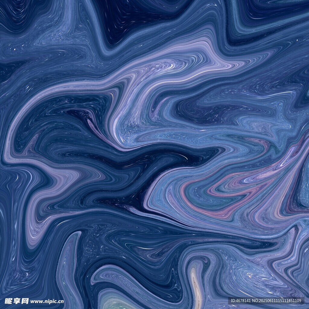 夢幻藍紫色流體紋理圖案