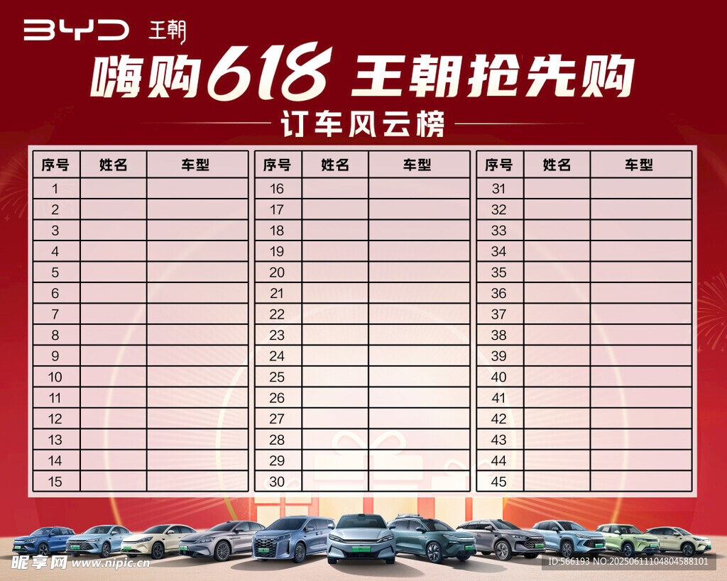 風云 618  比亞迪 禮盒