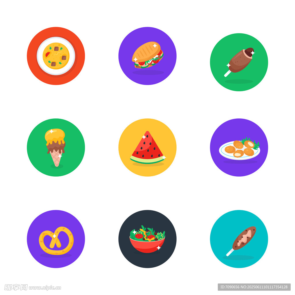 多彩美食圖標(biāo) 