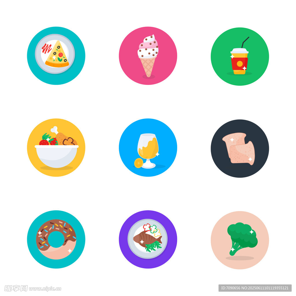 美食與生活圖標 