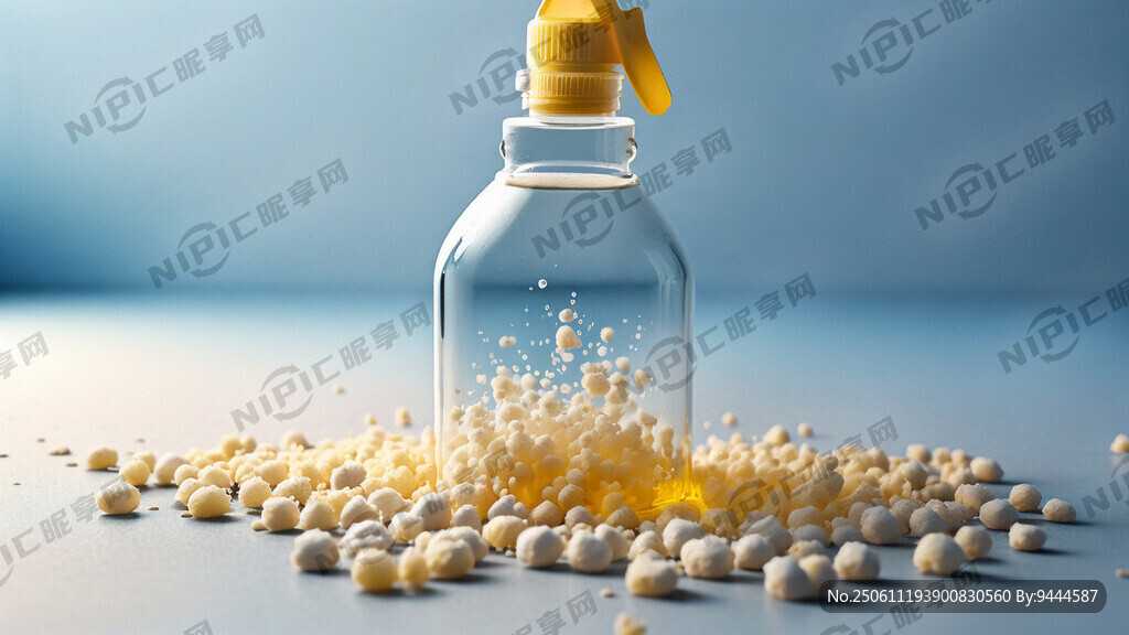 發(fā)泡劑黃色顆粒白色顆粒海報(bào)