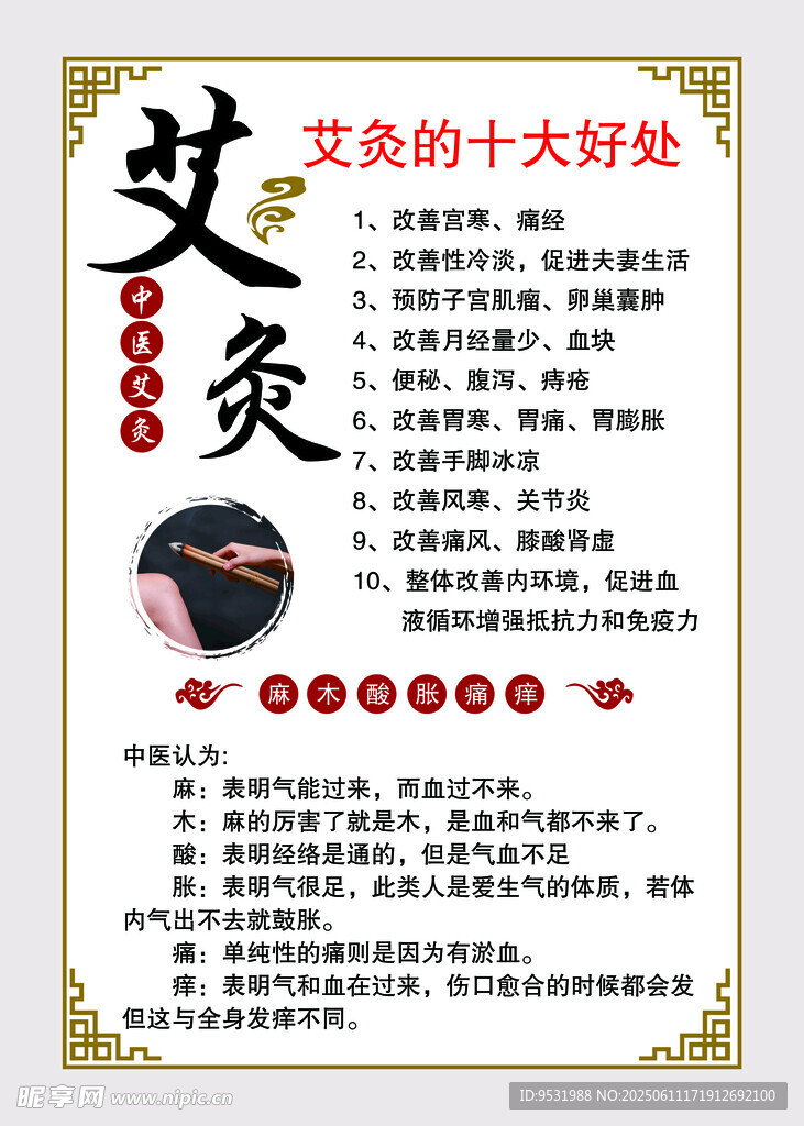 艾灸海報廣告