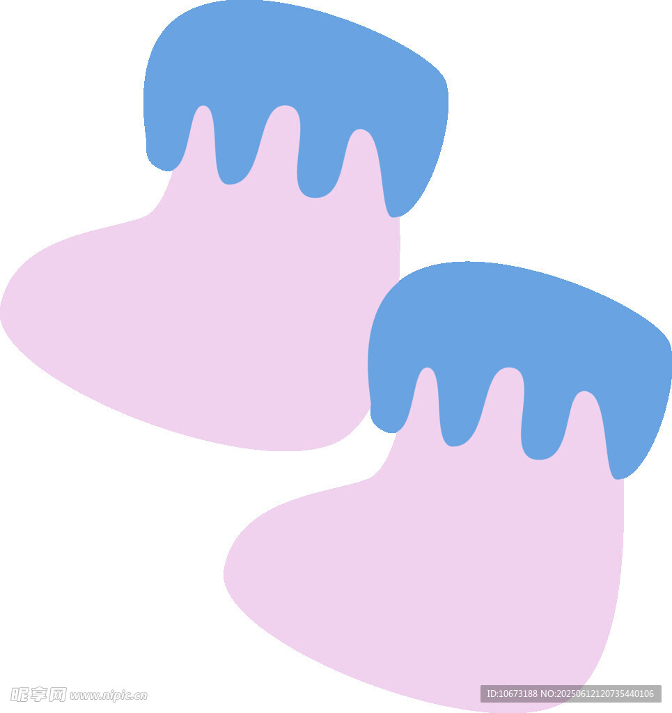 可愛雙色兒童襪子圖案