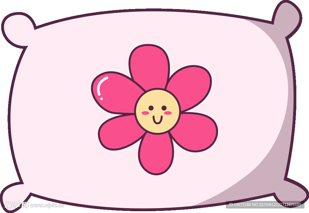 花朵圖案可愛抱枕