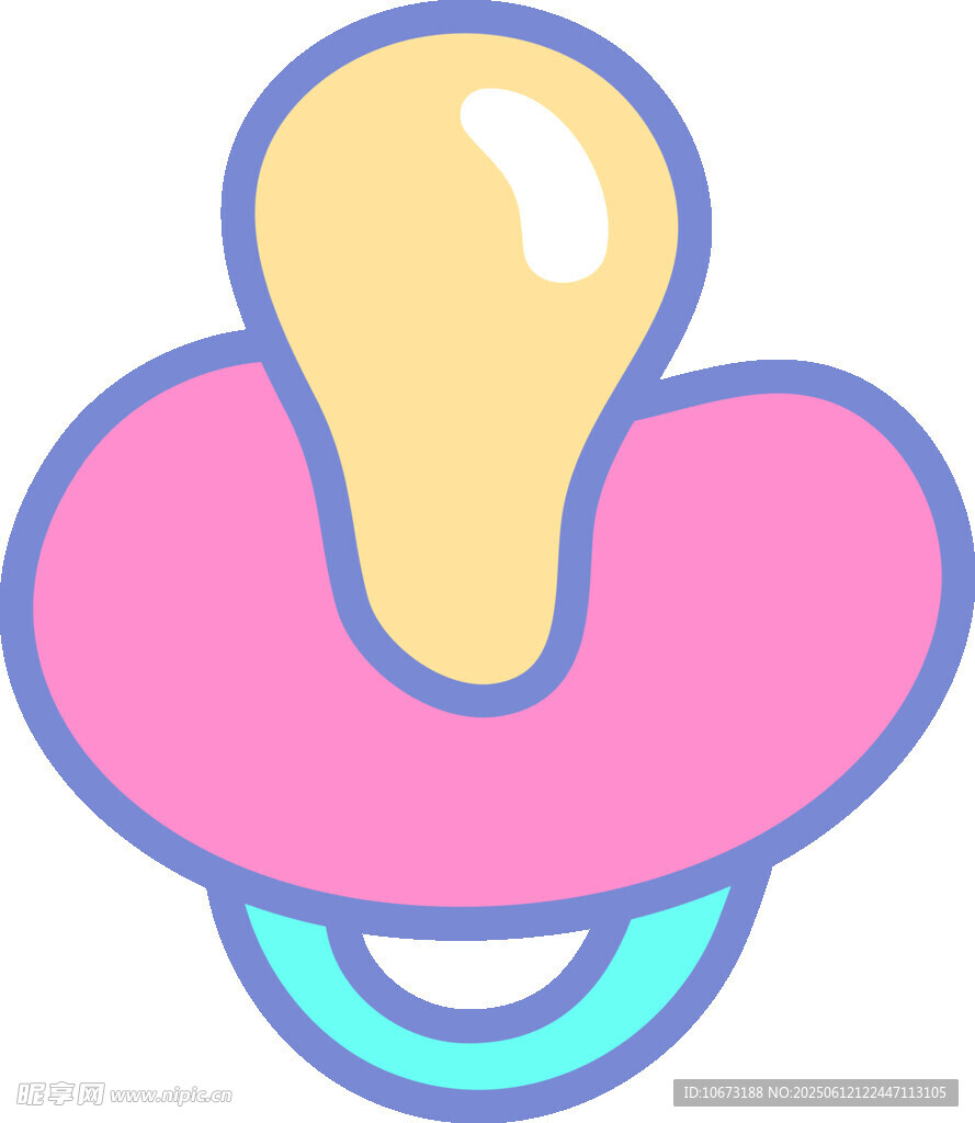 可愛(ài)嬰兒奶嘴圖標(biāo)