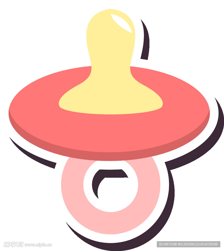 可愛嬰兒奶嘴圖標(biāo)
