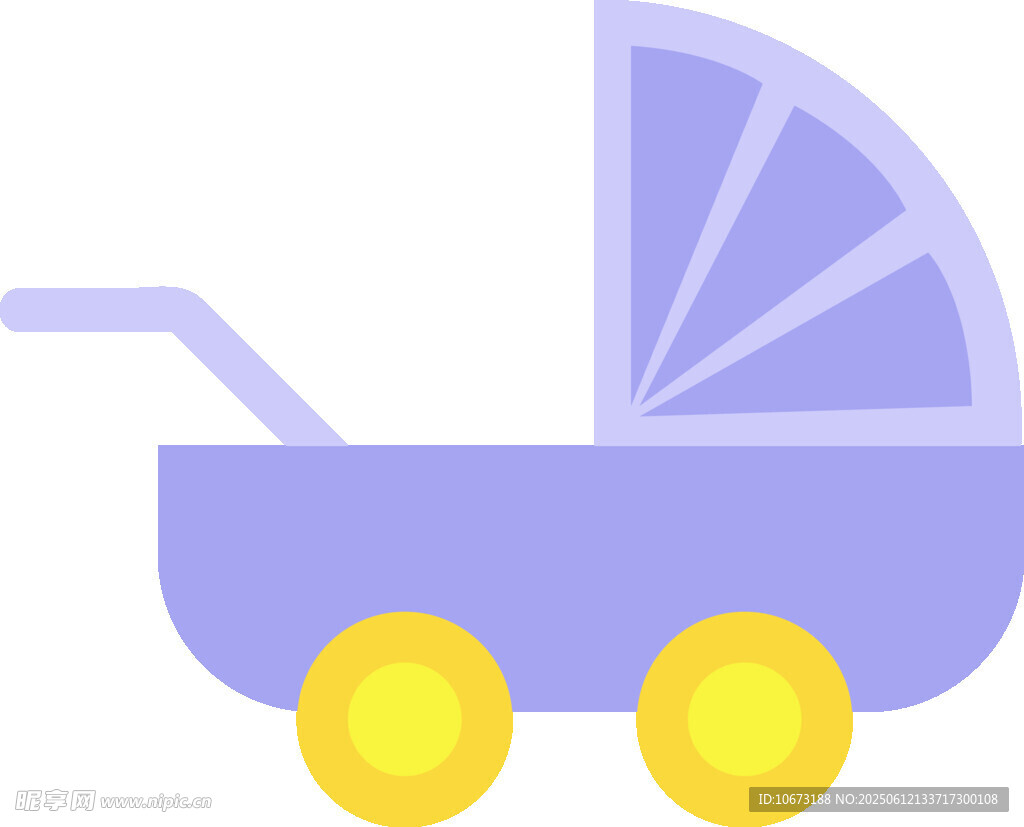 紫色嬰兒推車圖標