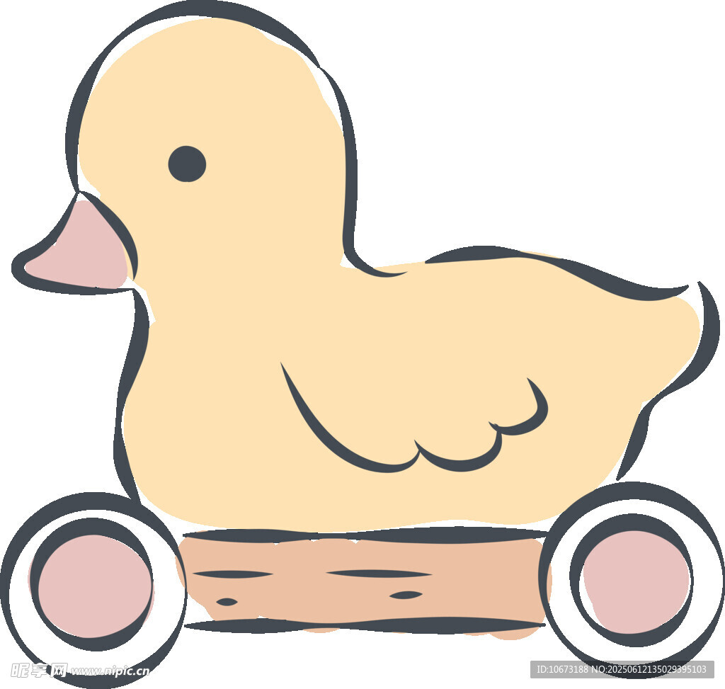 卡通小鴨玩具車