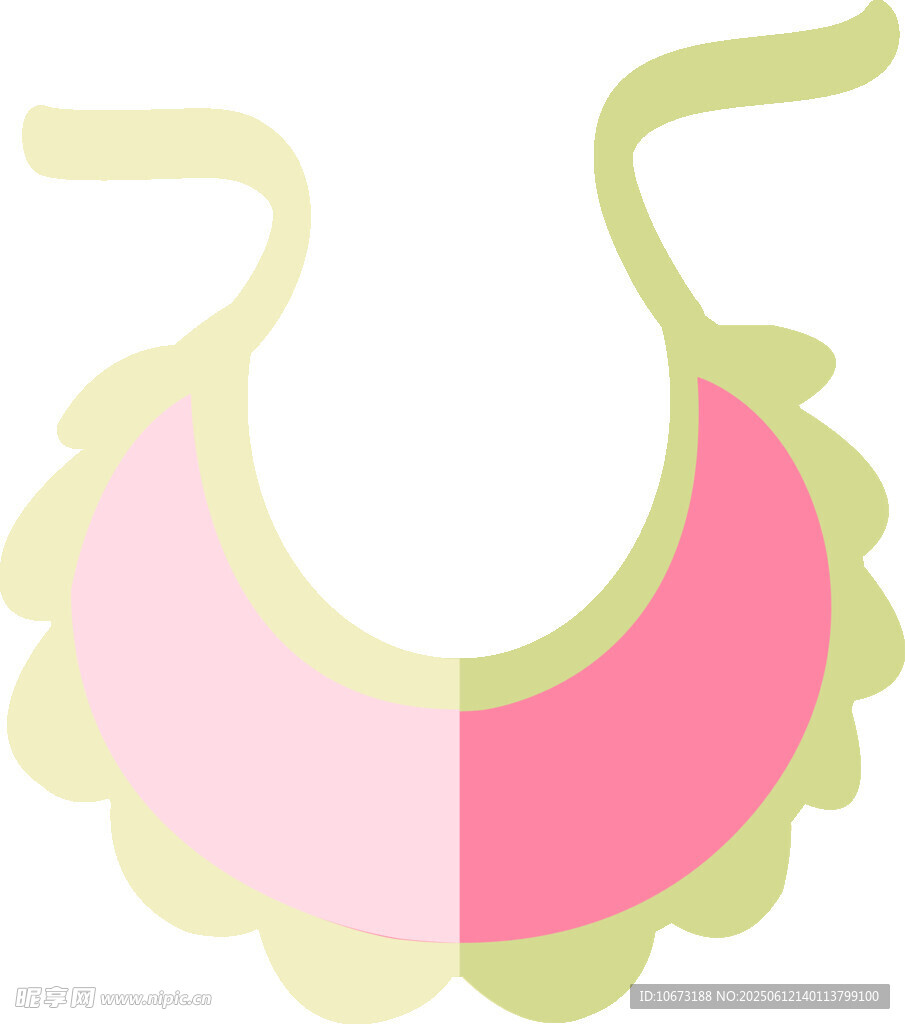 可愛(ài)雙色嬰兒圍兜