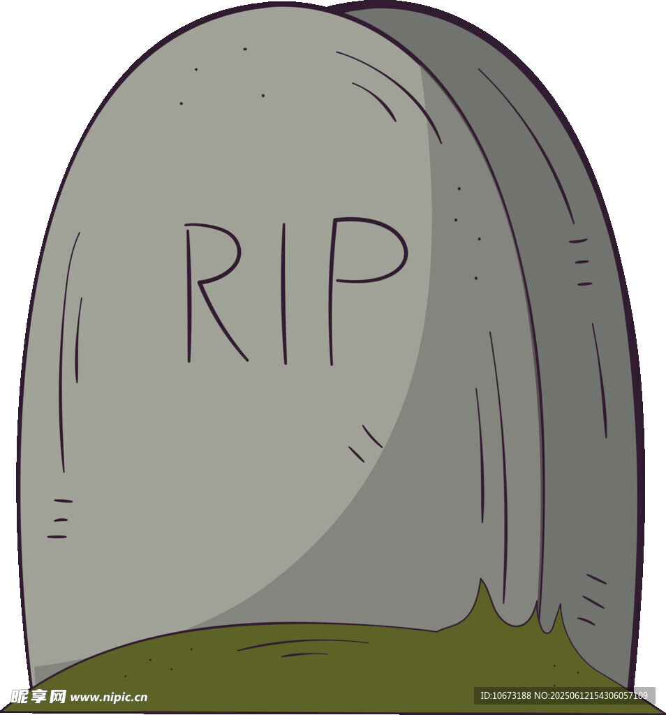 墓碑上的RIP字樣