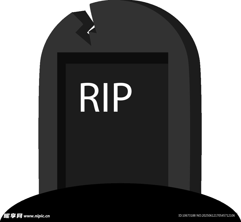 墓碑上的RIP標志