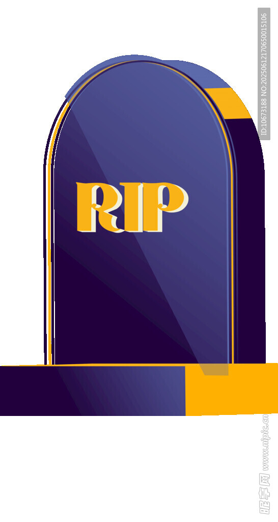 墓碑造型RIP標志