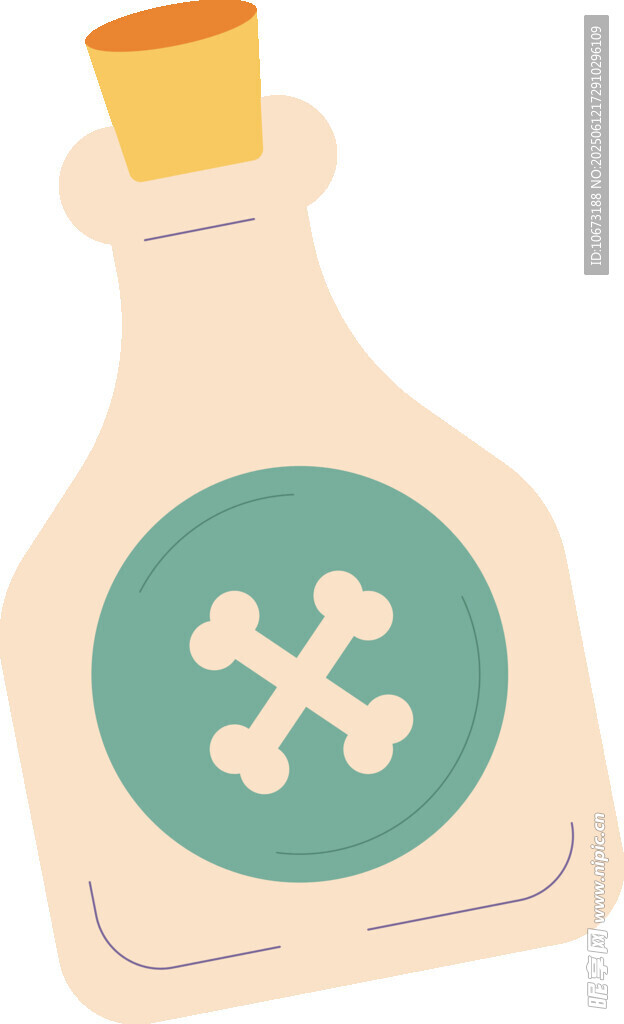 卡通風(fēng)格毒藥瓶插畫