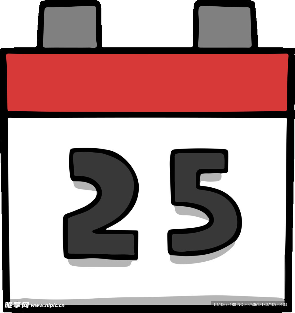 25日日歷圖標