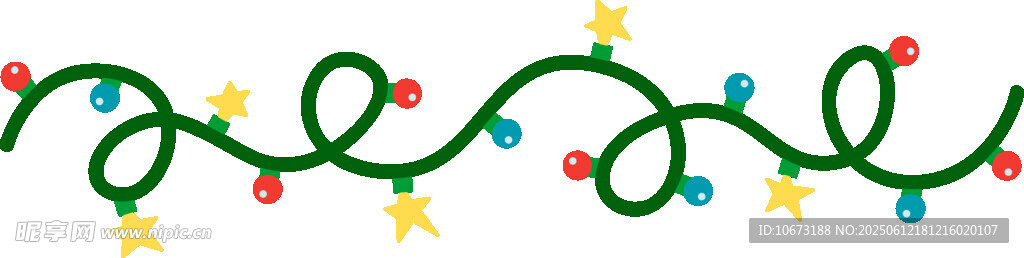 彩色節(jié)日裝飾燈帶