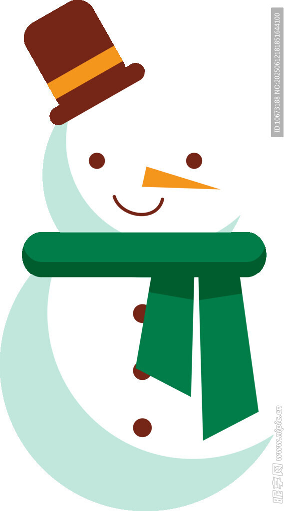 可愛雪人插畫