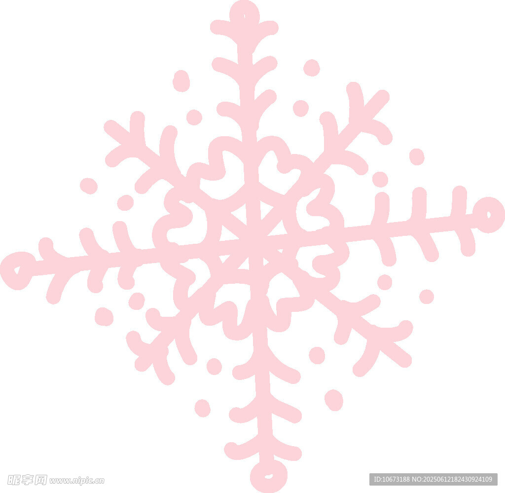 粉色雪花圖案