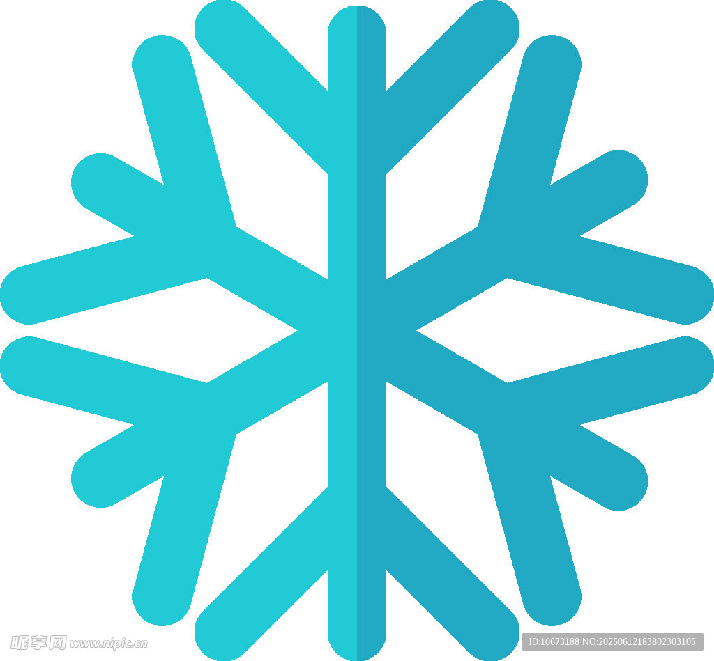 藍(lán)色雪花圖標(biāo)