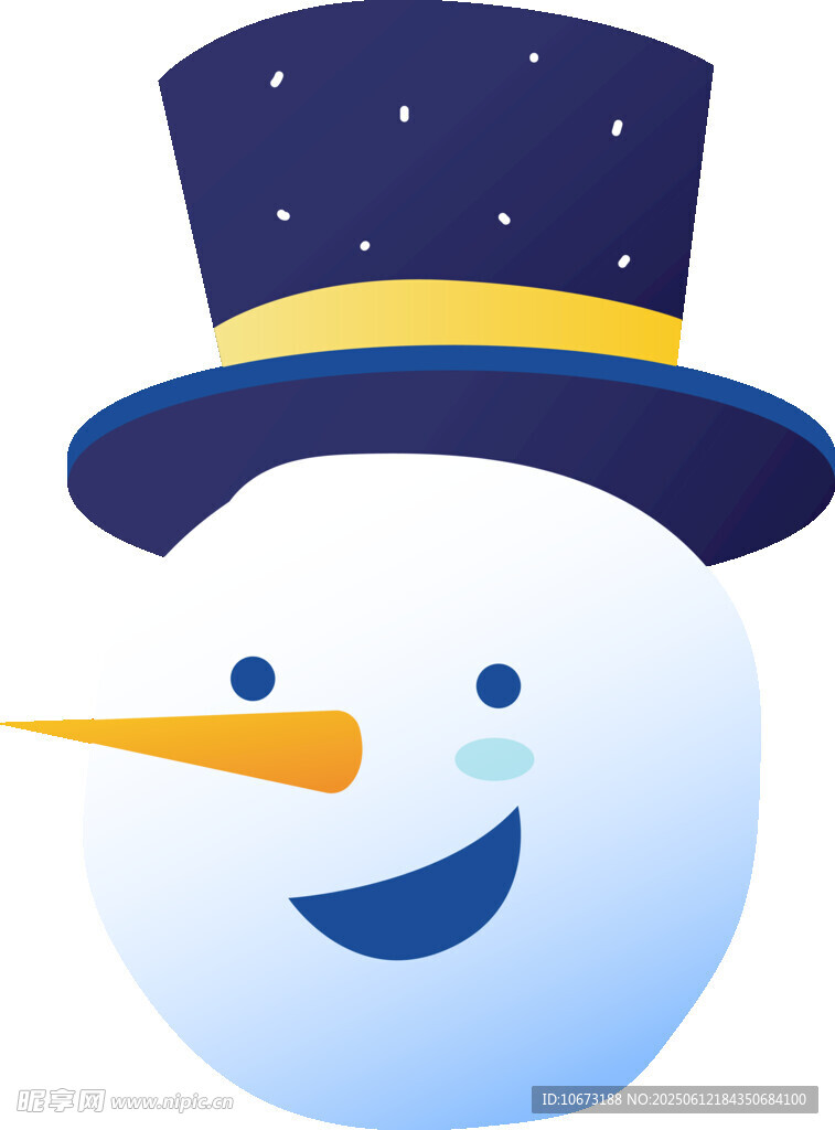 可愛雪人頭像