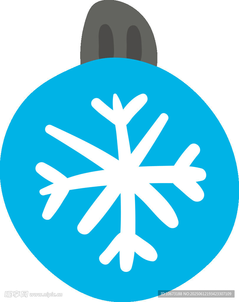 藍(lán)色雪花裝飾球