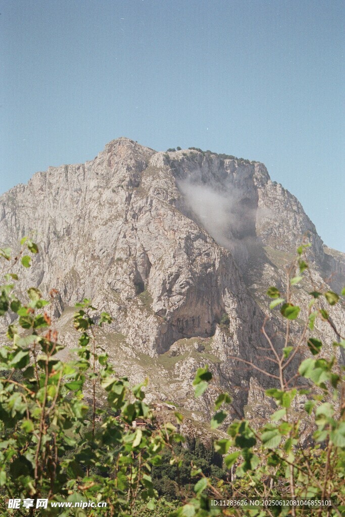 巍峨山峰與蔥郁植被