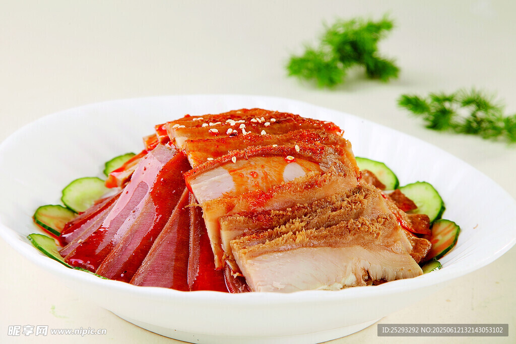 美味五花肉擺盤