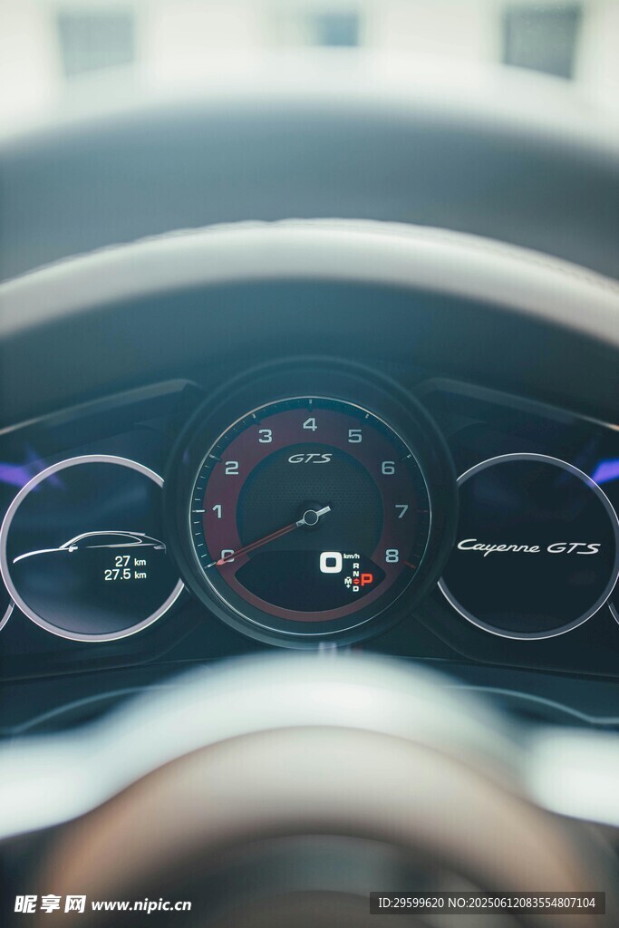 汽車儀表盤特寫